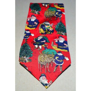 FERRELL REED for Hillhouse ltd Santa Christmas Tie